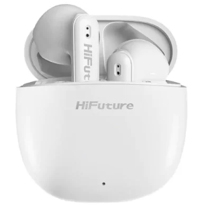 HiFuture ColorBuds2 True Wireless Earphone Bluetooth 5.3, Smart Tap, IPX 5, 20 Hours Playtime – White